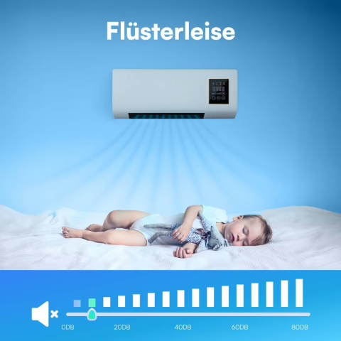 Coolzy ist flüsterleise, ideal zum Schlafen